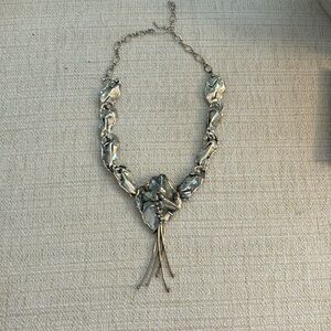 Sterling silver chunky necklace